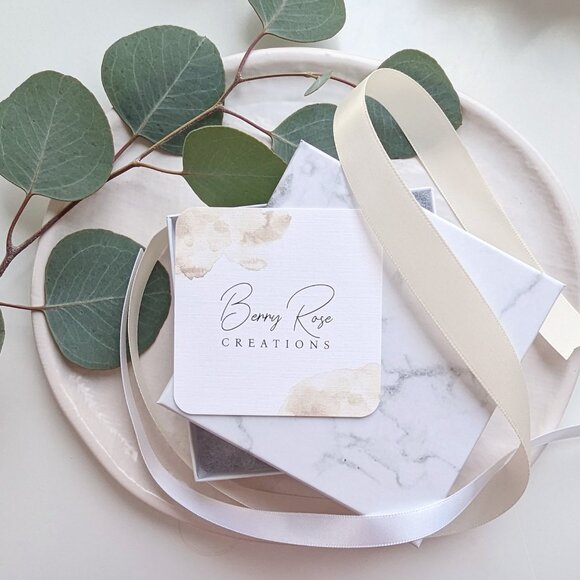 Gold, Aquamarine and Shell Artisan Hoop Earrings - Picture 8 of 9